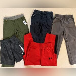 Under Armour Kids Red and Black Joggers